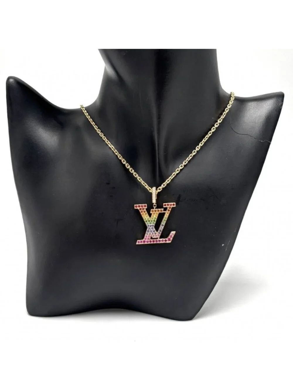 Louis Vuitton Pendant Pendentif LV XL with Adjustable Star
